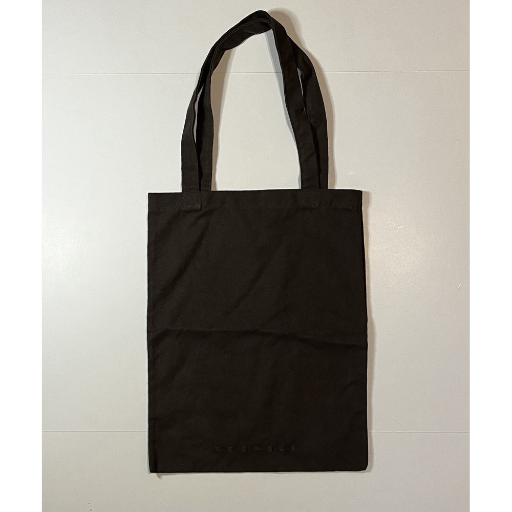 Rick Owens Drkshdw Tote Bag Gray Brown Canvas 14 X 19